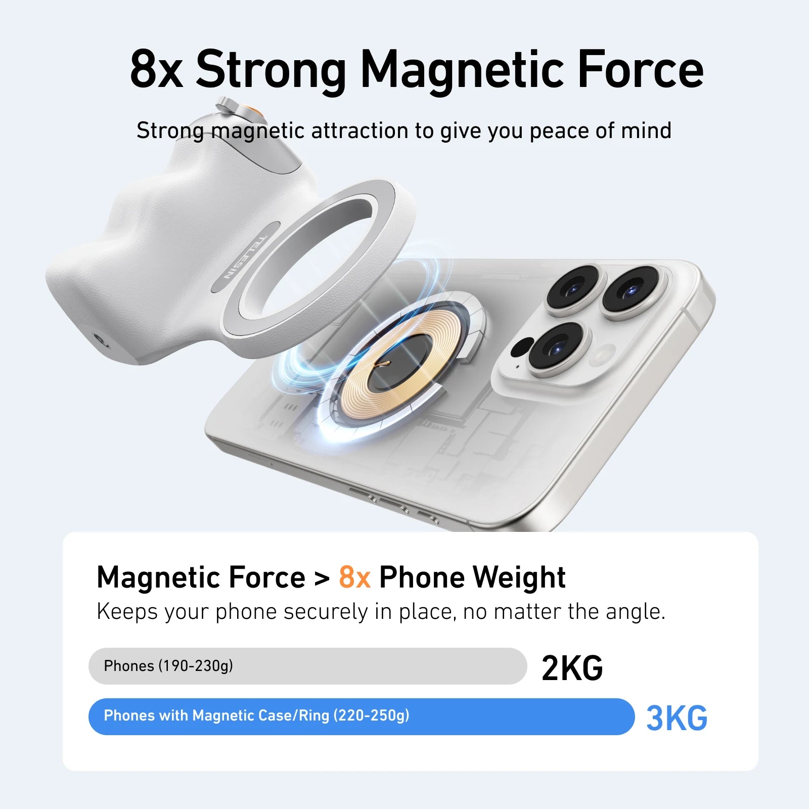 Magnetic Phone Grip & Remote